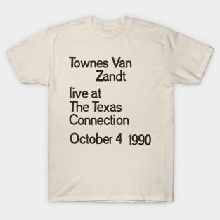 Townes Van Zandt LIVE T-Shirt